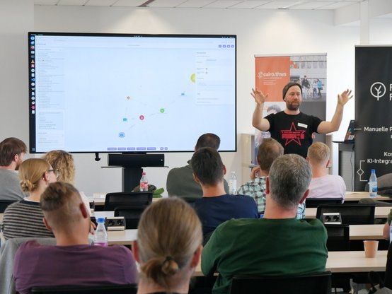 Session mit Live-Demo am Bildschirm